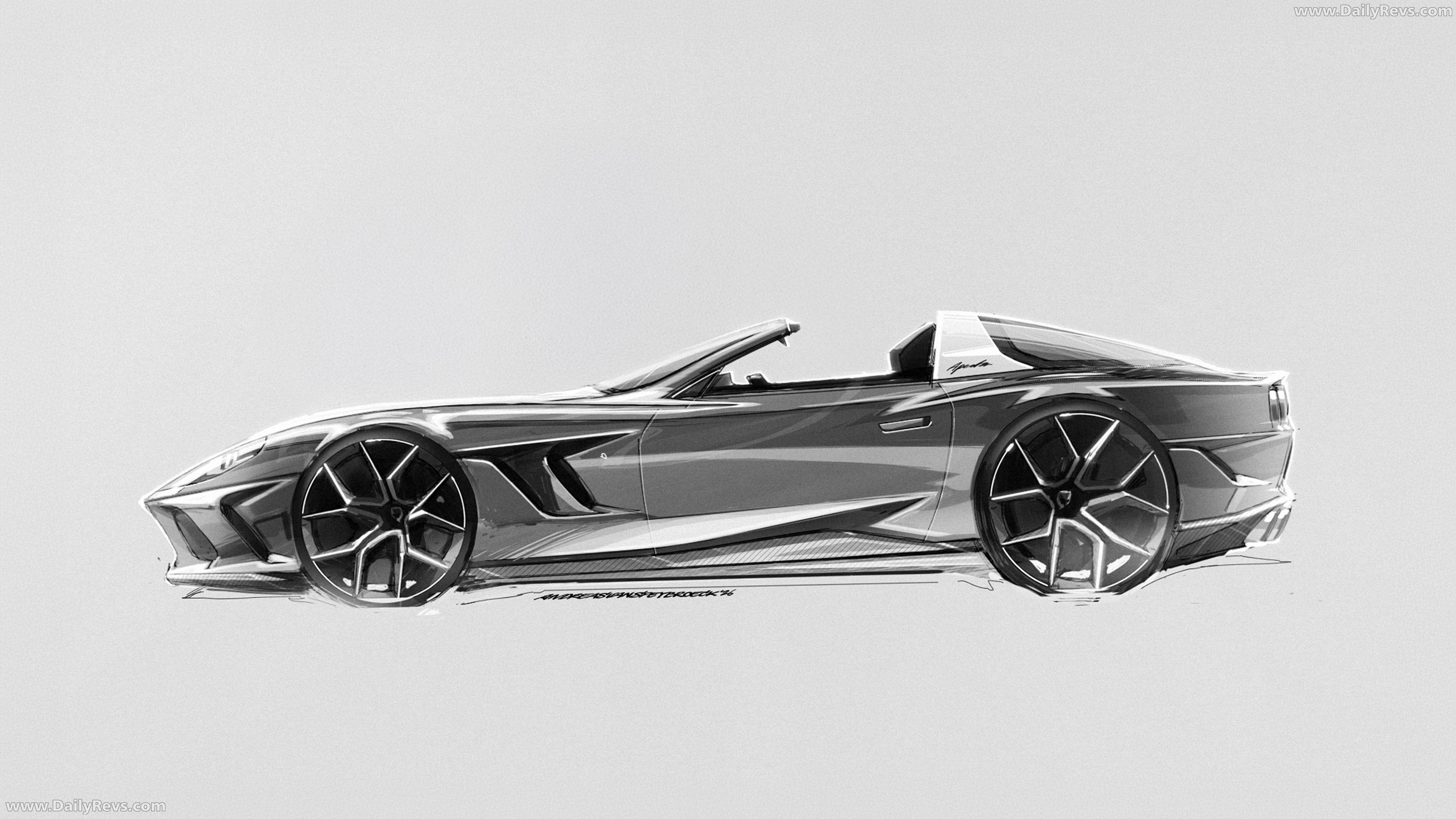 2027 Touring Superleggera Veloce12 Aperta Sketches